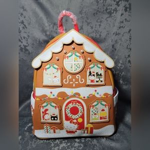 Loungefly Sanrio Hello Kitty & Friends Holiday Gingerbread House Mini Backpack